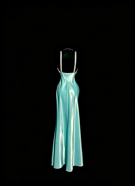 Glänzendes Ballkleid mit herzförmigem Pailletten-Meerjungfrauen-Abendkleid, Galakleid, Geburtstagspartykleid, D3415