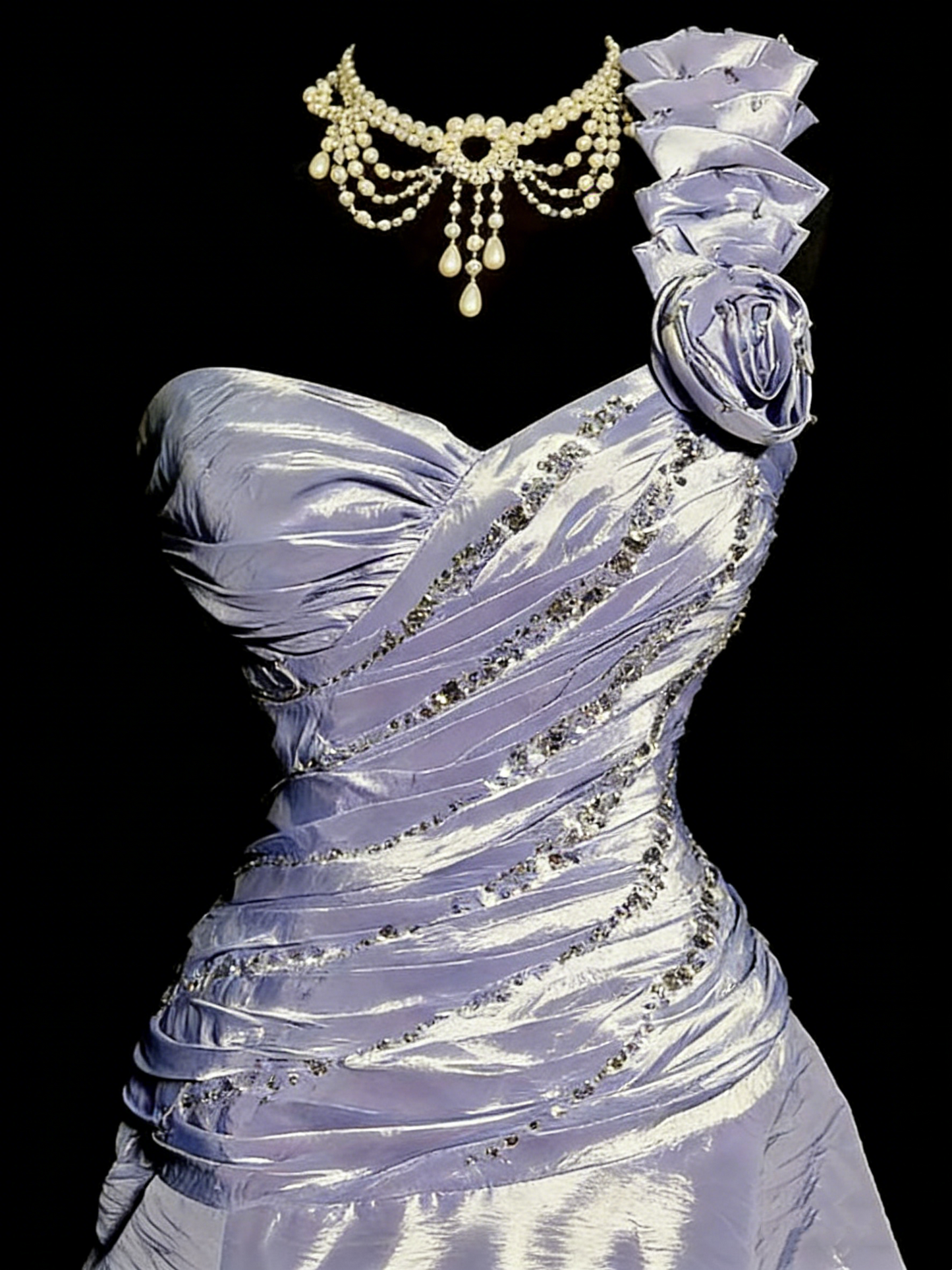 Glänzendes Ballkleid mit herzförmigem Pailletten-Meerjungfrauen-Abendkleid, Galakleid, Geburtstagspartykleid, D3415