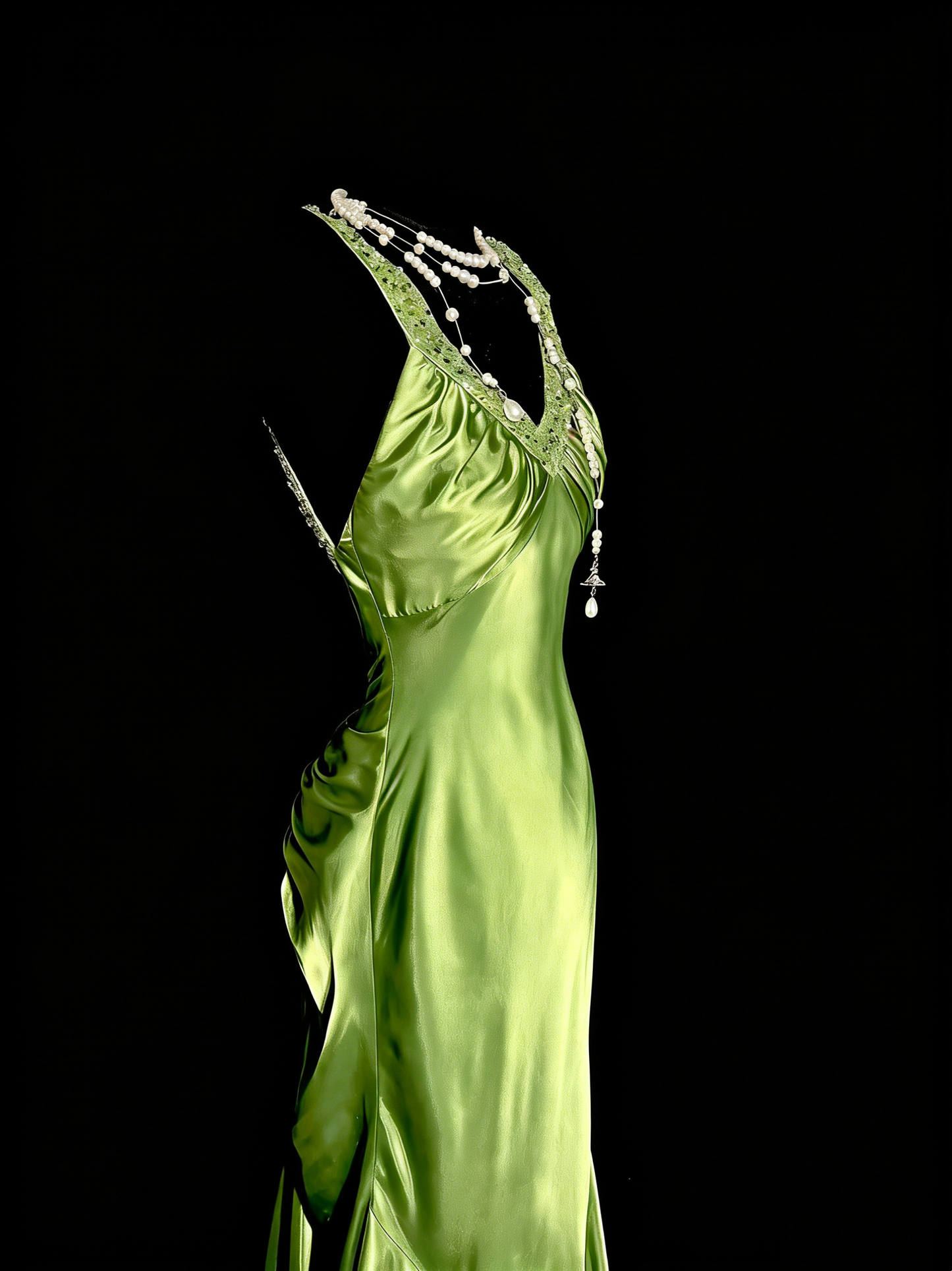 Robe de bal brillante à paillettes et col en cœur, robe de soirée sirène, robe de gala, robe de fête d'anniversaire, D3415