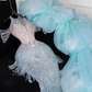 Shiny Light Blue Beaded Sequined Design Mermaid Prom Dress Evening Dress D1689