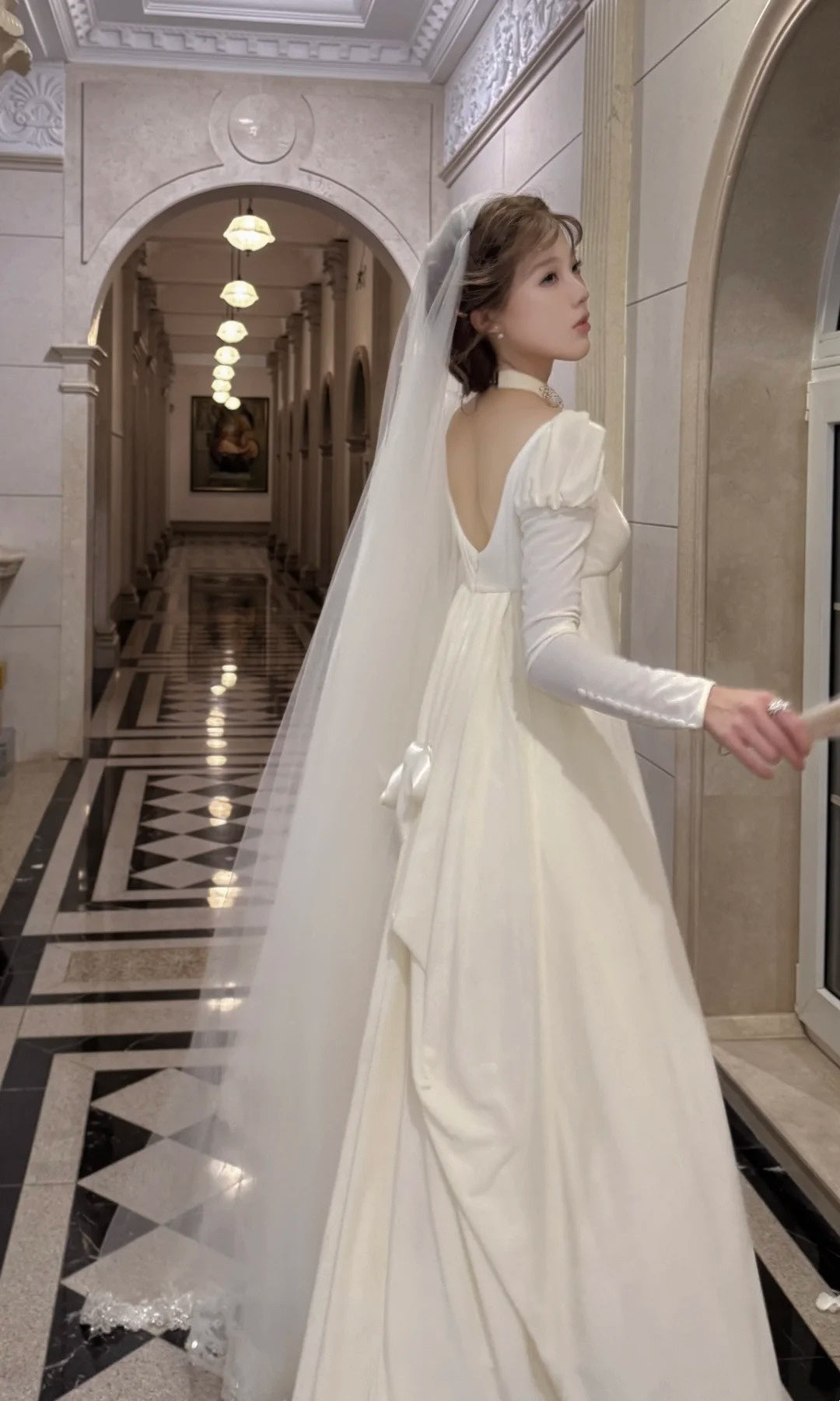 Charming Wedding Dress A Line Square Neck Wedding Dress  D4685