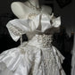 New Homecoming Dress Off the Shoulder Tulle Sequins Bead Bowknot Applique Hi-Lo Pearl Rinestone Ball Gown Back to School Outfits Party Dress Birthday Dress Wedding Dress D7548