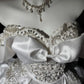 New Homecoming Dress Off the Shoulder Tulle Sequins Bead Bowknot Applique Hi-Lo Pearl Rinestone Ball Gown Back to School Outfits Party Dress Birthday Dress Wedding Dress D7548