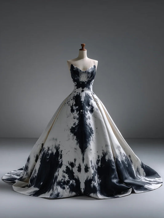 Atemberaubendes hellblaues Abendkleid aus plissiertem Tüll mit V-Ausschnitt, ideal für Quinceañera und Ball (Modell D4654)