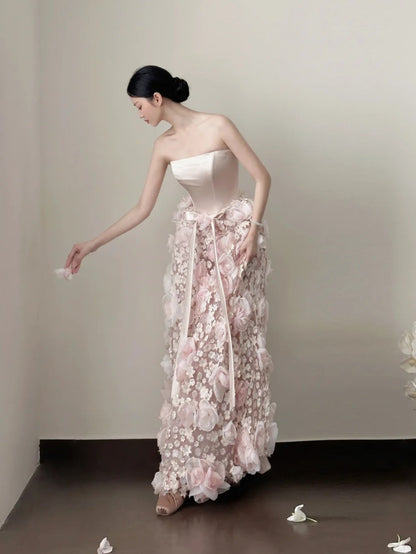 Glänzendes Ballkleid mit herzförmigem Pailletten-Meerjungfrauen-Abendkleid, Galakleid, Geburtstagspartykleid, D3415