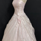 Light Pink Strapless A-Line Birthday Dress Long Evening Party Ball gown, D245