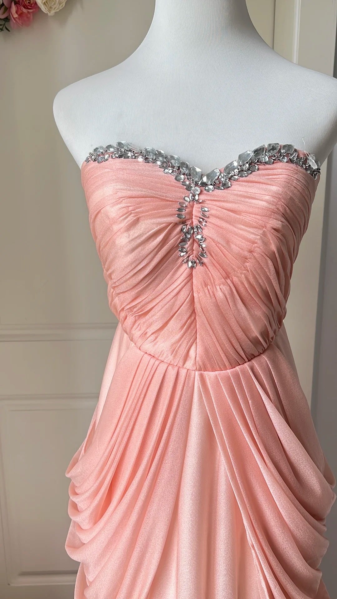 Robe de bal brillante à paillettes et col en cœur, robe de soirée sirène, robe de gala, robe de fête d'anniversaire, D3415