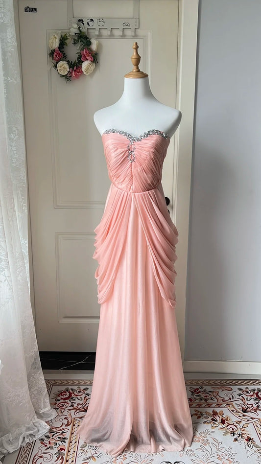 Glänzendes Ballkleid mit herzförmigem Pailletten-Meerjungfrauen-Abendkleid, Galakleid, Geburtstagspartykleid, D3415