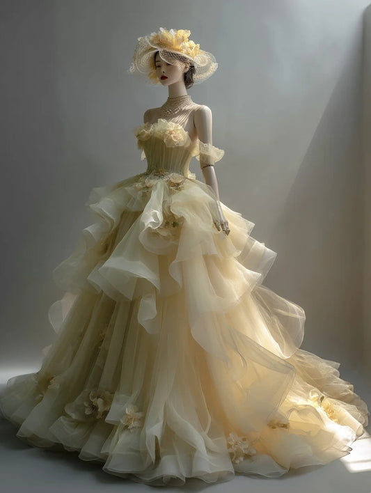 Stunning Ball Gown Off Shoulder Tulle Prom Dresses Evening Gala Gown Quinceanera Dress       D4756