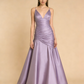 Elegant Prom Dress Purple V-neck Pleated Mermaid Gala Gown Birthday Party Outfits Evening Dress  D4790