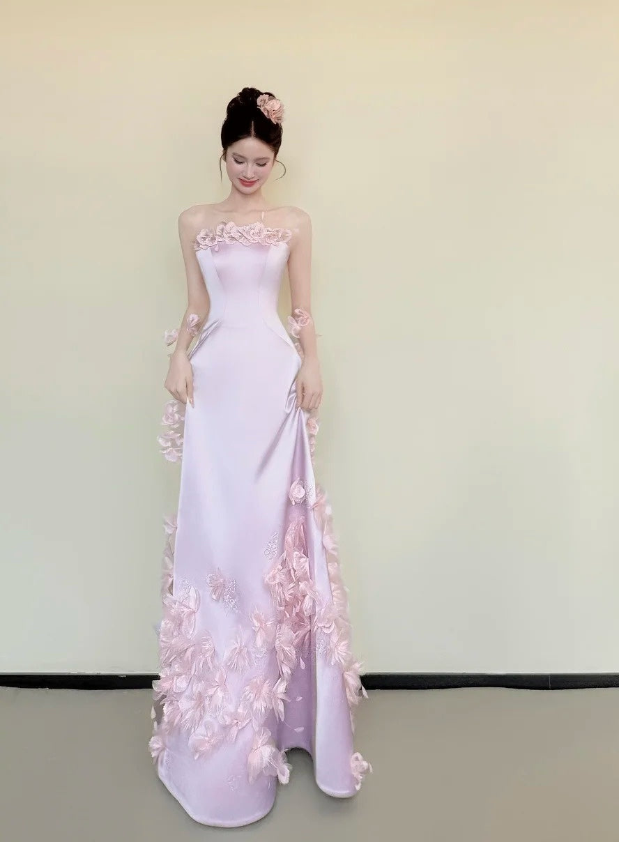 Robe de bal brillante à paillettes et col en cœur, robe de soirée sirène, robe de gala, robe de fête d'anniversaire, D3415