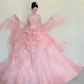 Fashion Ball Gown Light Pink Strapless Pleated Prom Dresses Sweet 16 Dress Evening Gala Gown      D4848