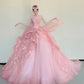 Fashion Ball Gown Light Pink Strapless Pleated Prom Dresses Sweet 16 Dress Evening Gala Gown      D4848