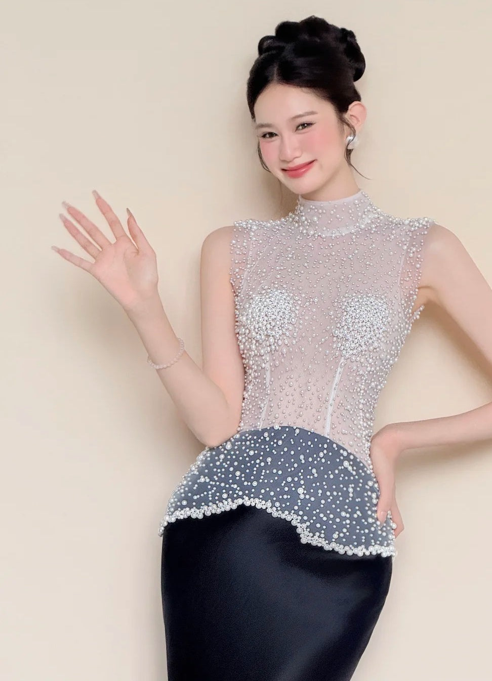 Robe de bal brillante à paillettes et col en cœur, robe de soirée sirène, robe de gala, robe de fête d'anniversaire, D3415
