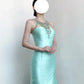 Robe de bal brillante à paillettes et col en cœur, robe de soirée sirène, robe de gala, robe de fête d'anniversaire, D3415