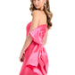 Beauty Homecoming Dress Strapless Bowknot Back to School Outfits Party Dress D7105