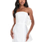 Beauty Homecoming Dress Strapless Bowknot Back to School Outfits Party Dress D7105