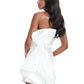 Beauty Homecoming Dress Strapless Bowknot Back to School Outfits Party Dress D7105