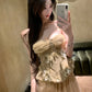 Robe de bal brillante à paillettes et col en cœur, robe de soirée sirène, robe de gala, robe de fête d'anniversaire, D3415