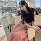 Elegant Prom Dress A Line Crew Neck Gala Evening Gown Dress Birthday Party Outfits    D4881