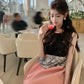 Elegant Prom Dress A Line Crew Neck Gala Evening Gown Dress Birthday Party Outfits    D4881