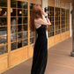 Elegant Prom Dress Black Strapless Gala Evening Gown Dress Birthday Party Outfits    D4882