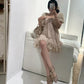 Beauty Homecoming-Kleid Spaghettiträger Plissee Kurzes Ballkleid Geburtstagsparty-Outfits Cocktailkleid D3339