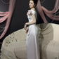 Elegant Prom Dress Satin Off Shoulder Birthday Party Outfits Light Pink Evening Gown Gala Dress     D4896