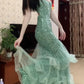 Sparking Prom Dress Spaghetti Straps Tulle Mermaid Birthday Party Outfits Backless Evening Gown Gala Dress     D4897