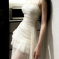 Stunning Prom Dress Spaghetti Straps Birthday Party Outfits Pleated Tulle Evening Gown Gala Dress     D4900