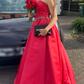 Stunning Prom Dress Sweetheart Formal Outfits Beading Red Evening Gown Gala Dress     D4902