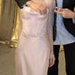 Glänzendes Ballkleid mit herzförmigem Pailletten-Meerjungfrauen-Abendkleid, Galakleid, Geburtstagspartykleid, D3415