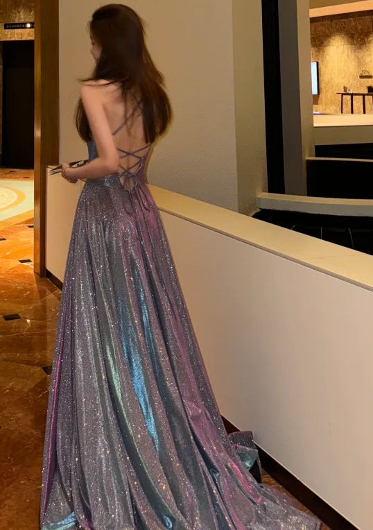 Glänzendes Ballkleid mit herzförmigem Pailletten-Meerjungfrauen-Abendkleid, Galakleid, Geburtstagspartykleid, D3415