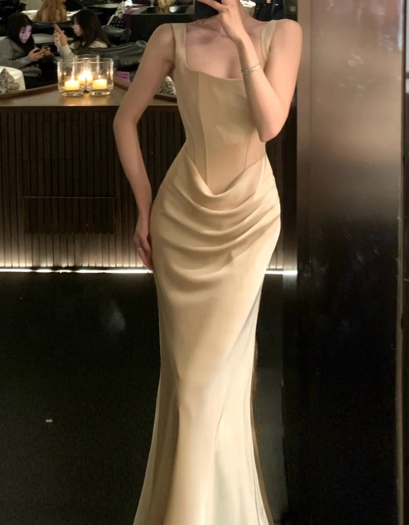 Glänzendes Ballkleid mit herzförmigem Pailletten-Meerjungfrauen-Abendkleid, Galakleid, Geburtstagspartykleid, D3415