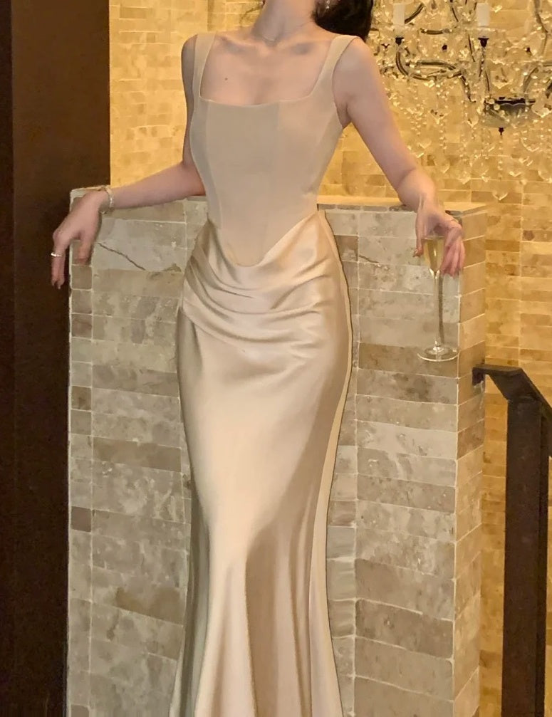 Glänzendes Ballkleid mit herzförmigem Pailletten-Meerjungfrauen-Abendkleid, Galakleid, Geburtstagspartykleid, D3415