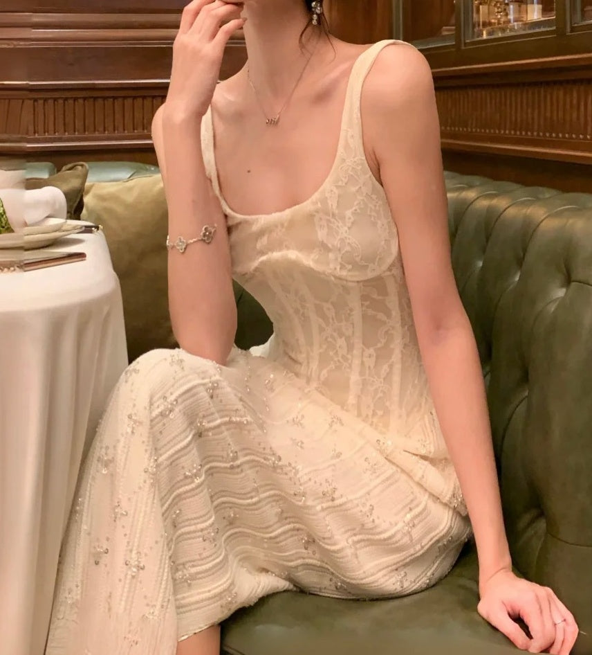 Glänzendes Ballkleid mit herzförmigem Pailletten-Meerjungfrauen-Abendkleid, Galakleid, Geburtstagspartykleid, D3415