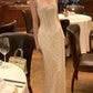 Glänzendes Ballkleid mit herzförmigem Pailletten-Meerjungfrauen-Abendkleid, Galakleid, Geburtstagspartykleid, D3415