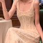 Glänzendes Ballkleid mit herzförmigem Pailletten-Meerjungfrauen-Abendkleid, Galakleid, Geburtstagspartykleid, D3415