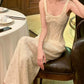 Glänzendes Ballkleid mit herzförmigem Pailletten-Meerjungfrauen-Abendkleid, Galakleid, Geburtstagspartykleid, D3415