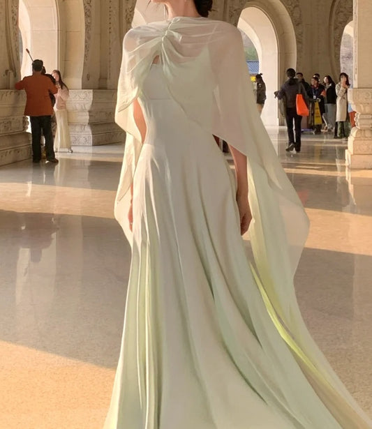 Charming Prom Dress A Line Spaghetti Straps Gala Gown Party Outfits Evening Dress   D4936