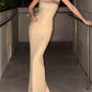 Sparking Prom Dress Strapless Sequins Gala Gown Birthday Party Outfits Evening Dresses   D4940