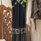 Stunning Prom Dress Black Spaghetti Straps Beading Birthday Party Outfits Evening Dresses Gala Gown      D4963