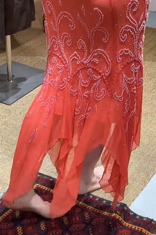 Pretty Prom Dress Chiffon Spaghetti Straps Beading Evening Dresses Gala Gown Cocktail Outfits       D4965