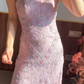 Glänzendes Ballkleid mit herzförmigem Pailletten-Meerjungfrauen-Abendkleid, Galakleid, Geburtstagspartykleid, D3415