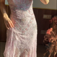 Glänzendes Ballkleid mit herzförmigem Pailletten-Meerjungfrauen-Abendkleid, Galakleid, Geburtstagspartykleid, D3415