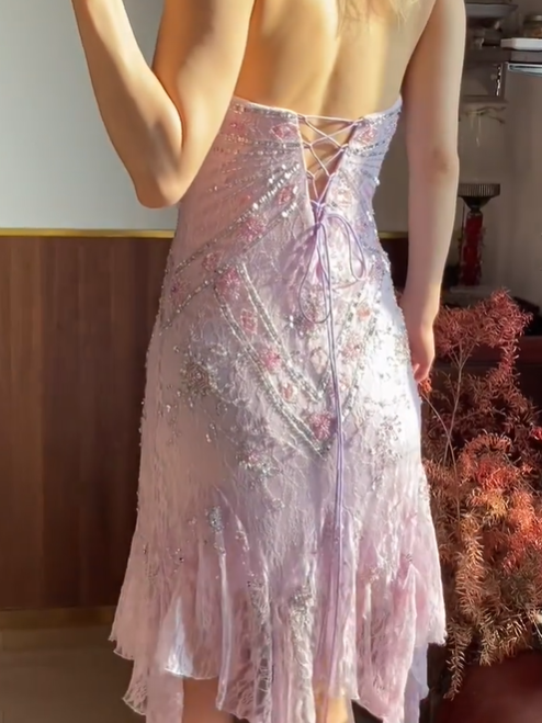 Glänzendes Ballkleid mit herzförmigem Pailletten-Meerjungfrauen-Abendkleid, Galakleid, Geburtstagspartykleid, D3415