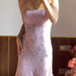 Glänzendes Ballkleid mit herzförmigem Pailletten-Meerjungfrauen-Abendkleid, Galakleid, Geburtstagspartykleid, D3415