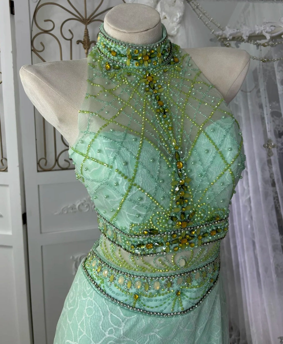 Robe de bal brillante à paillettes et col en cœur, robe de soirée sirène, robe de gala, robe de fête d'anniversaire, D3415