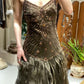 New Arrival Prom Dress Spaghetti Straps Blackless Pleated Cocktail Outfits Evening Dress Gala Gown        D4981