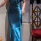 Robe de bal brillante à paillettes et col en cœur, robe de soirée sirène, robe de gala, robe de fête d'anniversaire, D3415